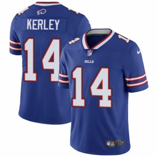 Youth Nike Buffalo Bills #14 Jeremy Kerley Royal Blue Team Color Vapor Untouchable Limited Player NFL Jersey - Ujersey