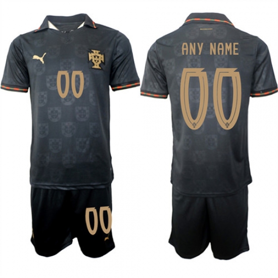Men's Portugal Custom Any Name And Number National Team FIFA x World Cup 2026 Away Gray On Eusebio special edition Jersey - Ujersey