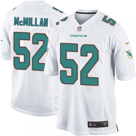 Men's Nike Miami Dolphins #52 Raekwon McMillan Game White NFL Jersey - Ujersey