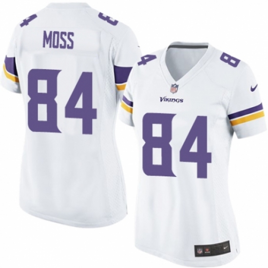 Women's Nike Minnesota Vikings #84 Randy Moss Game White NFL Jersey - Ujersey