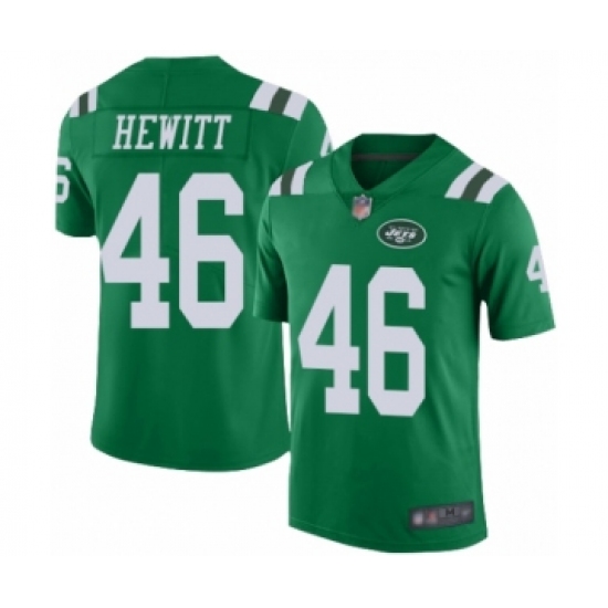 Youth New York Jets #46 Neville Hewitt Limited Green Rush Vapor Untouchable Football Jersey - Ujersey