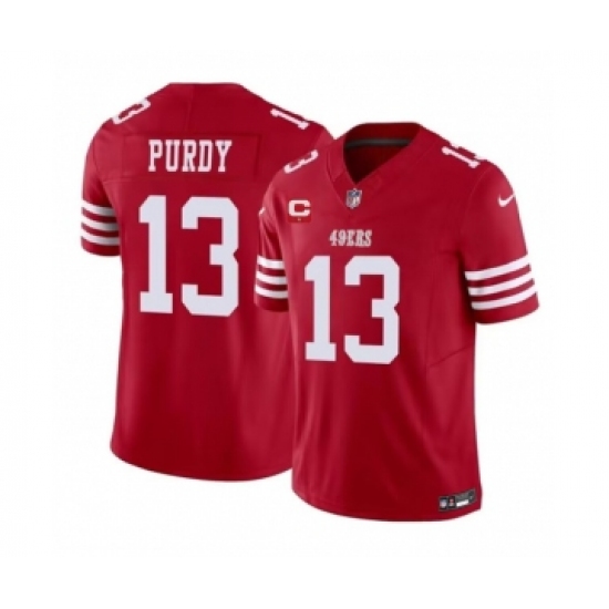 Men's Nike San Francisco 49ers #13 Brock Purdy Red 2023 F.U.S.E. 1-Star C Vapor Untouchable Limited Football Stitched Jersey - Ujersey