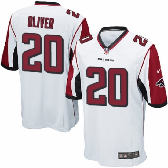 Men's Nike Atlanta Falcons #20 Isaiah Oliver Game White NFL Jersey - Ujersey