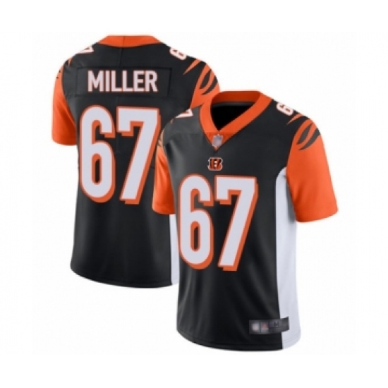 Men's Cincinnati Bengals #67 John Miller Black Team Color Vapor Untouchable Limited Player Football Jersey - Ujersey