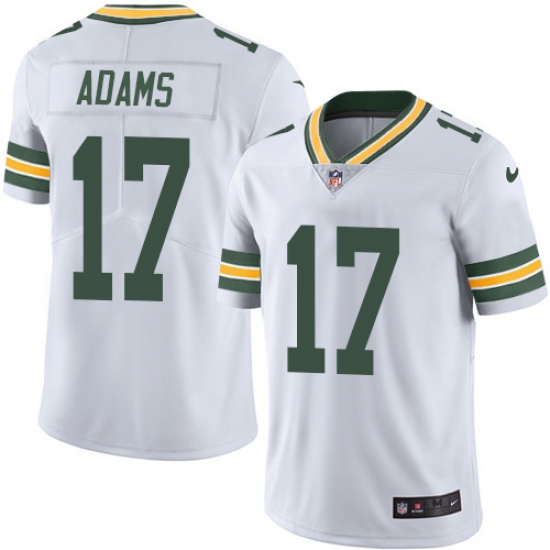 Men's Nike Green Bay Packers #17 Davante Adams White Vapor Untouchable Limited Player NFL Jersey - Ujersey