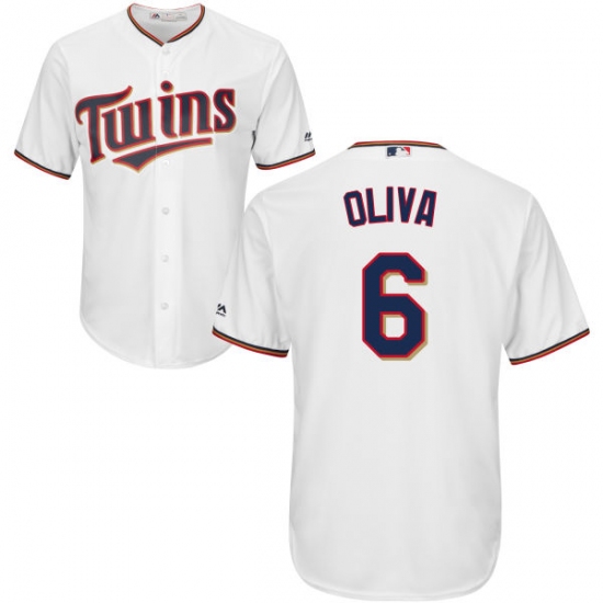 Youth Majestic Minnesota Twins #6 Tony Oliva Authentic White Home Cool Base MLB Jersey - Ujersey