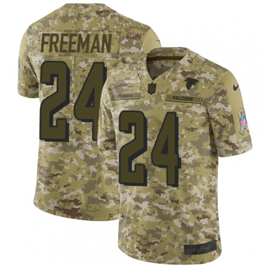 Youth Nike Atlanta Falcons #24 Devonta Freeman Limited Camo 2018 Salute to Service NFL Jersey - Ujersey