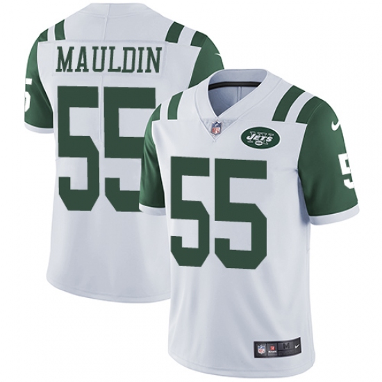 Youth Nike New York Jets #55 Lorenzo Mauldin Elite White NFL Jersey - Ujersey