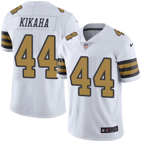 Youth Nike New Orleans Saints #44 Hau'oli Kikaha Limited White Rush Vapor Untouchable NFL Jersey - Ujersey