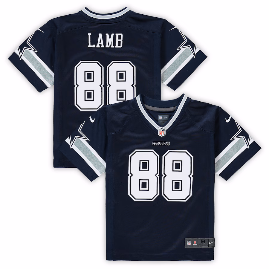 Preschool Dallas Cowboys CeeDee Lamb Nike Navy Game Jersey - Ujersey
