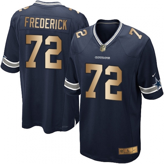 Youth Nike Dallas Cowboys #72 Travis Frederick Elite Navy/Gold Team Color NFL Jersey - Ujersey