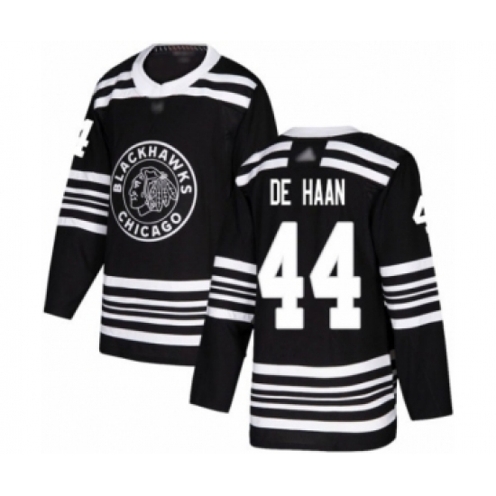 Men's Chicago Blackhawks #64 David Kampf Authentic Black Alternate Hockey Jersey