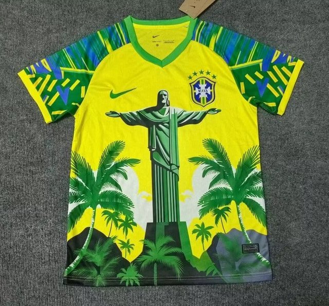 Brazil Soccer Jersey Jesus Special Edition Custom Shirt 2025 - Ujersey