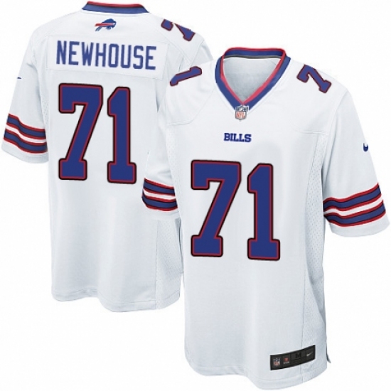 Men's Nike Buffalo Bills #71 Marshall Newhouse Game White NFL Jersey - Ujersey