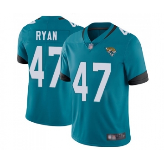 Youth Jacksonville Jaguars #47 Jake Ryan Teal Green Alternate Vapor Untouchable Limited Player Football Jersey