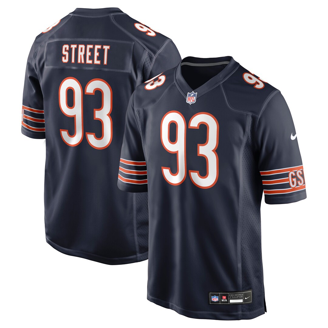 Men's Chicago Bears Kentavius Street Nike Navy Team Game Jersey - U-jersey