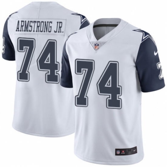 Men's Nike Dallas Cowboys #74 Dorance Armstrong Jr. Limited White Rush Vapor Untouchable NFL Jersey - Ujersey