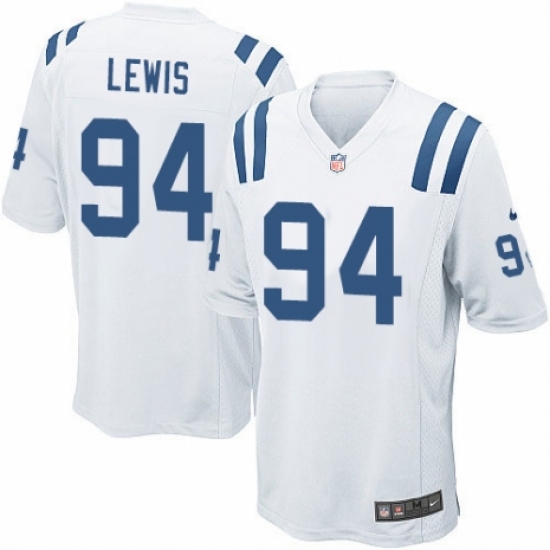 Men's Nike Indianapolis Colts #94 Tyquan Lewis Game White NFL Jersey - Ujersey