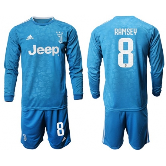 Juventus #8 Ramsey Third Long Sleeves Soccer Club Jersey