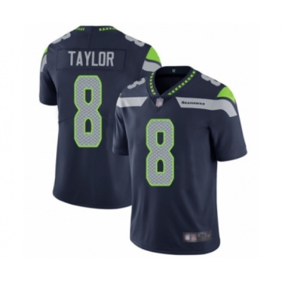 Men's Seattle Seahawks #8 Jamar Taylor Navy Blue Team Color Vapor Untouchable Limited Player Football Jersey - Ujersey