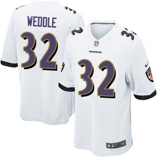 Men's Nike Baltimore Ravens #32 Eric Weddle Game White NFL Jersey - Ujersey
