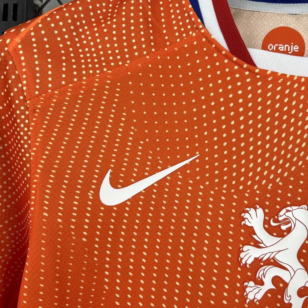 Netherlands Soccer Jersey Home Custom Shirt 2025 - ujerseystore