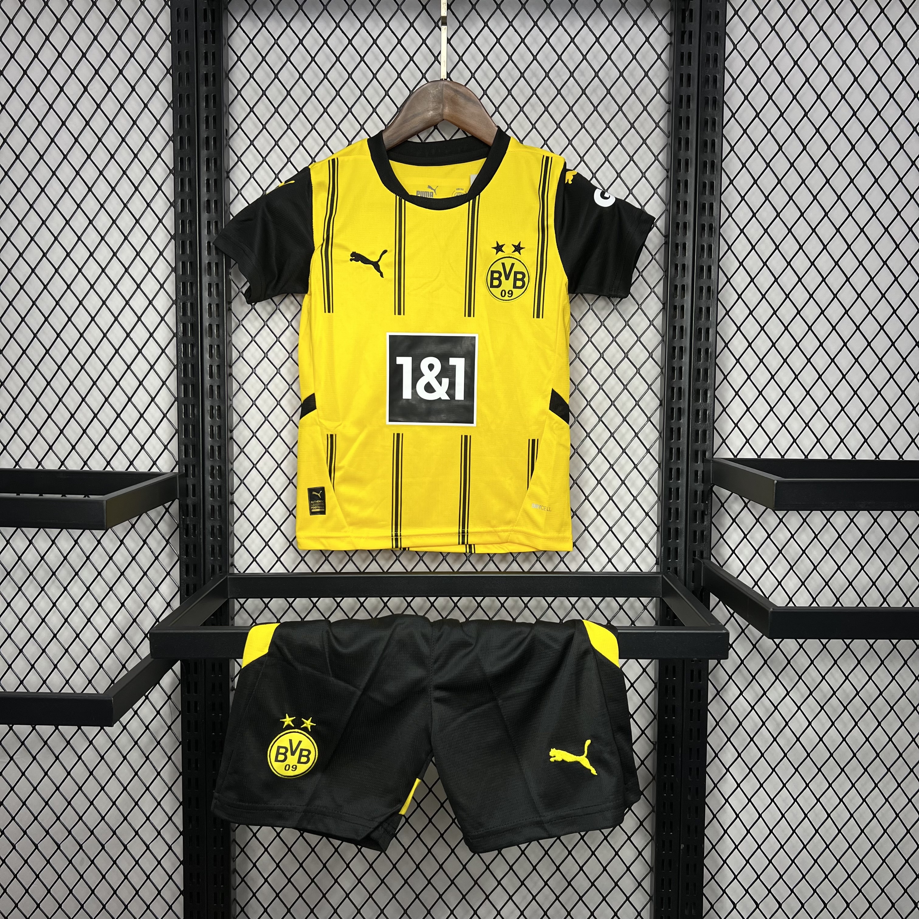 Borussia Dortmund Home Kids Kit Jersey+Shorts 2024/25 - Ujersey NHL