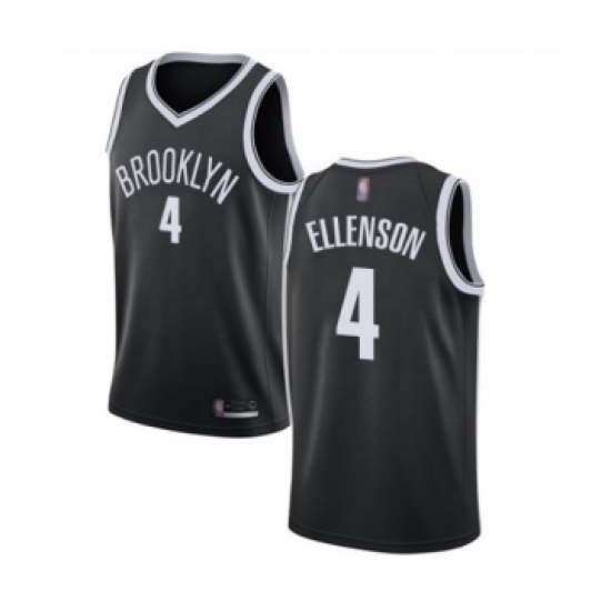 Youth Brooklyn Nets #4 Henry Ellenson Authentic Black Basketball Jersey - Icon Edition - Ujersey