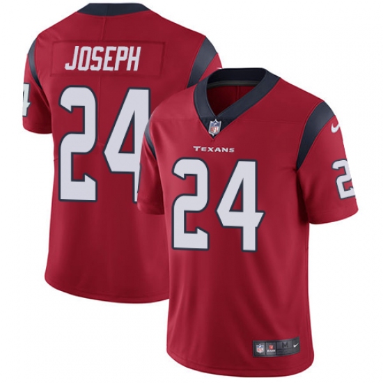 Men's Nike Houston Texans #24 Johnathan Joseph Limited Red Alternate Vapor Untouchable NFL Jersey - Ujersey
