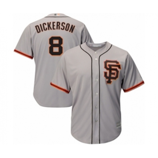 Men's San Francisco Giants #8 Alex Dickerson Grey Alternate Flex Base Authentic Collection Baseball Player Jersey - Ujersey