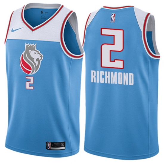 Men's Nike Sacramento Kings #2 Mitch Richmond Swingman Blue NBA Jersey - City Edition - Ujersey