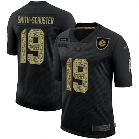 Men's Pittsburgh Steelers #19 JuJu Smith-Schuster Camo 2020 Salute To Service Limited Jersey - Ujersey