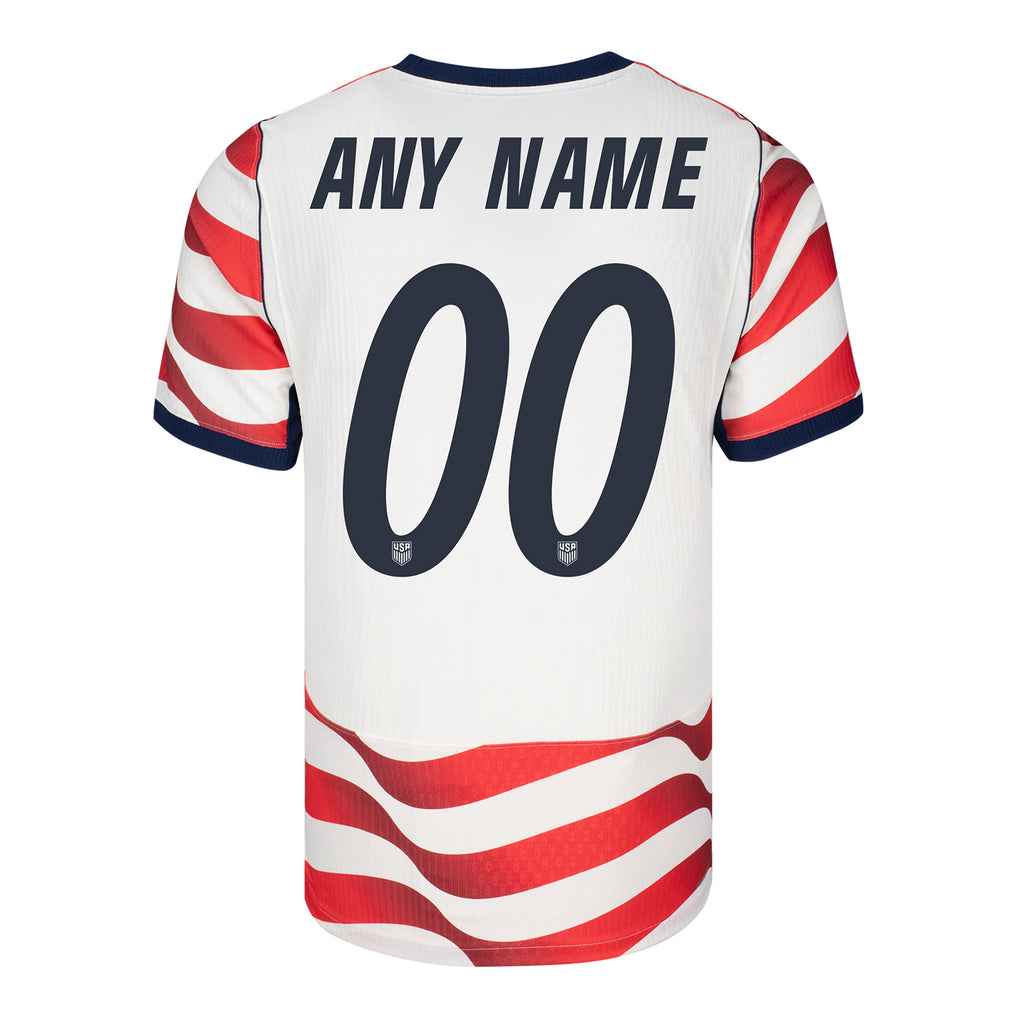 Men's Nike USMNT 2026 Personalized Home Match Jersey - Stripes - Ujersey