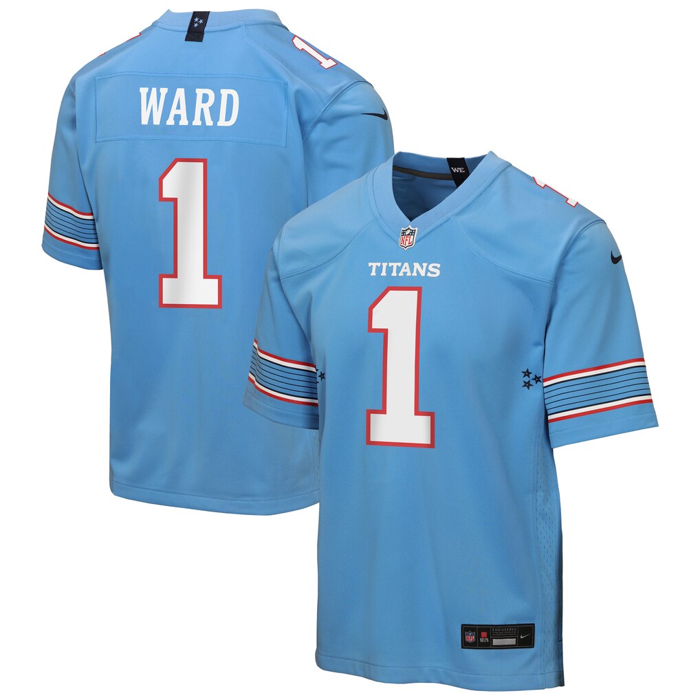 Youth Tennessee Titans Cameron Ward Nike Light Blue Game Jersey - ujerseystore