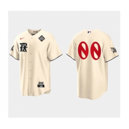 Men's Texas Rangers Active Player Custom Cream 2023 World Series City Connect Stitched Baseball Jersey - Ujersey