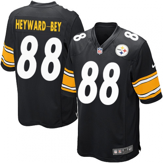 Men's Nike Pittsburgh Steelers #88 Darrius Heyward-Bey Game Black Team Color NFL Jersey - Ujersey
