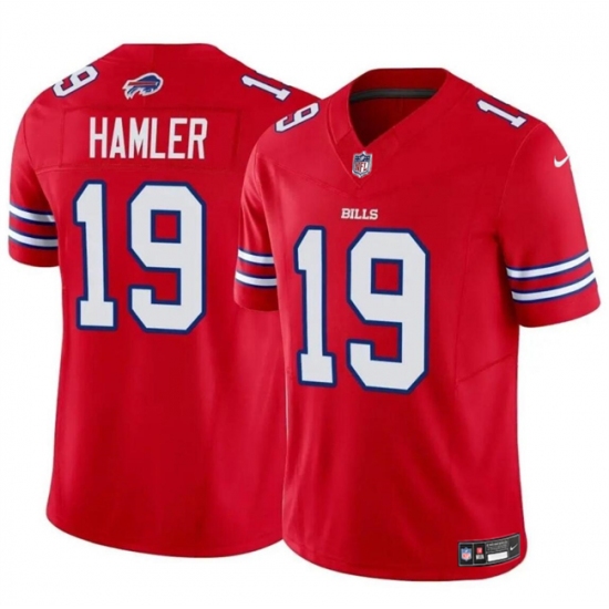 Men's Buffalo Bills #19 KJ Hamler Red 2024 F.U.S.E. Vapor Untouchable Limited Stitched Football Jersey - Ujersey
