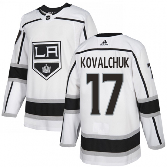 Men's Adidas Los Angeles Kings #17 Ilya Kovalchuk White Road Authentic Stitched NHL Jersey - Ujersey