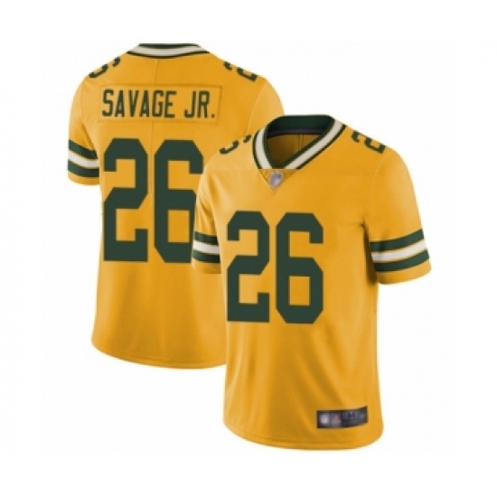 Men's Green Bay Packers #26 Darnell Savage Jr. Limited Gold Rush Vapor Untouchable Football Jersey - Ujersey