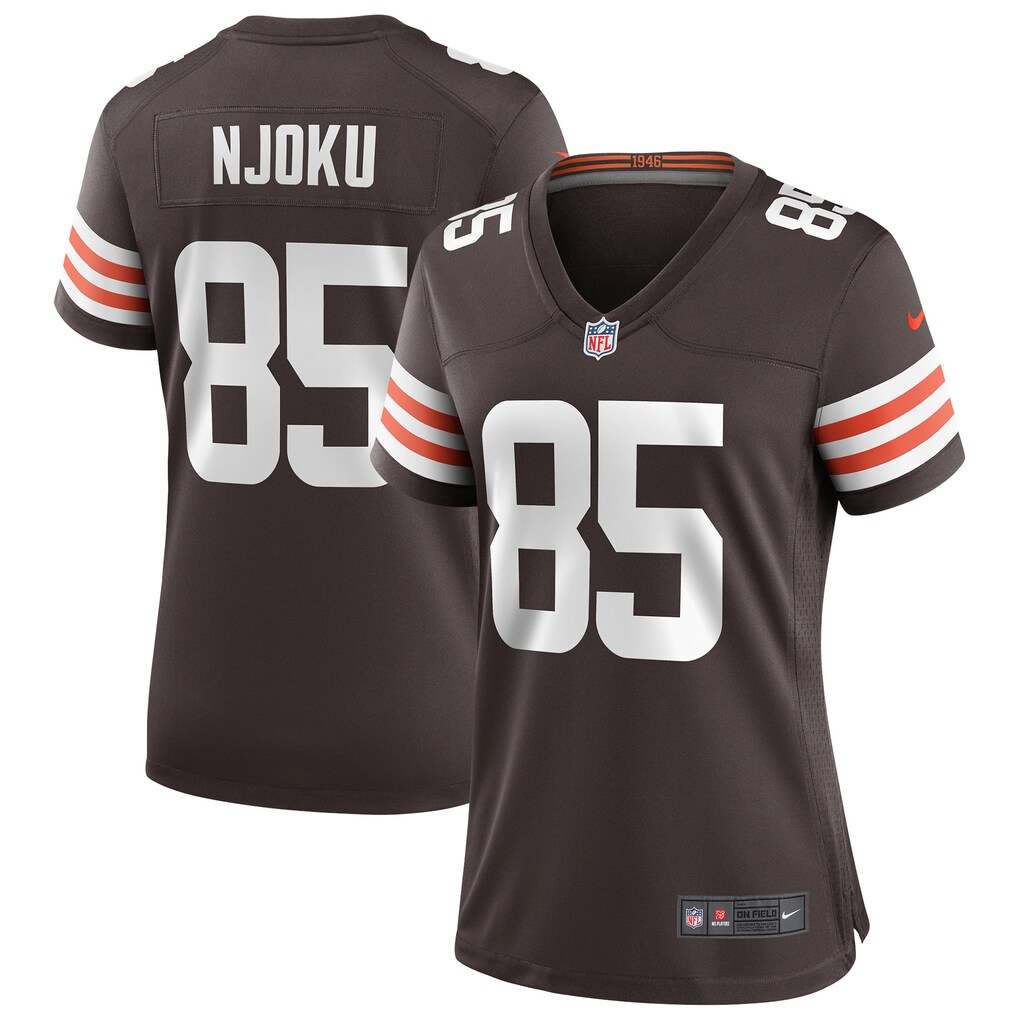 Women's Cleveland Browns David Njoku Nike Brown Player Game Jersey - ujerseystore