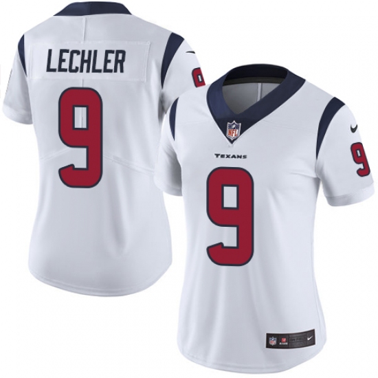Women's Nike Houston Texans #9 Shane Lechler Elite White NFL Jersey - Ujersey