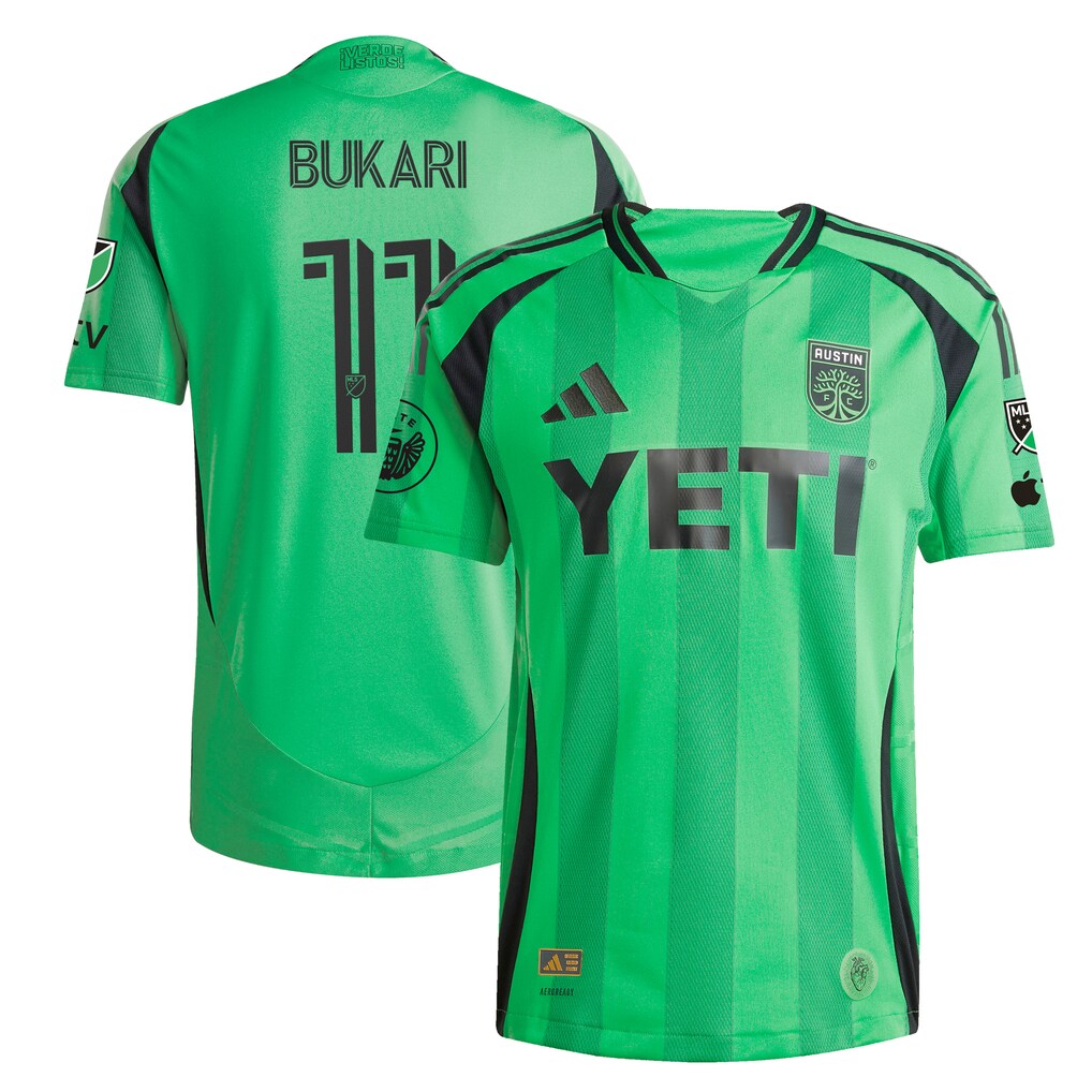 Men's Austin FC adidas Green 2025 The Heartbeat Kit Authentic Player Jersey - Ujersey