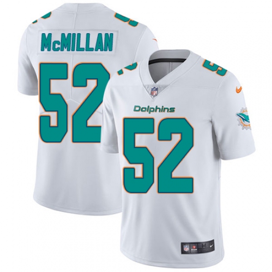 Men's Nike Miami Dolphins #52 Raekwon McMillan White Vapor Untouchable Limited Player NFL Jersey - Ujersey