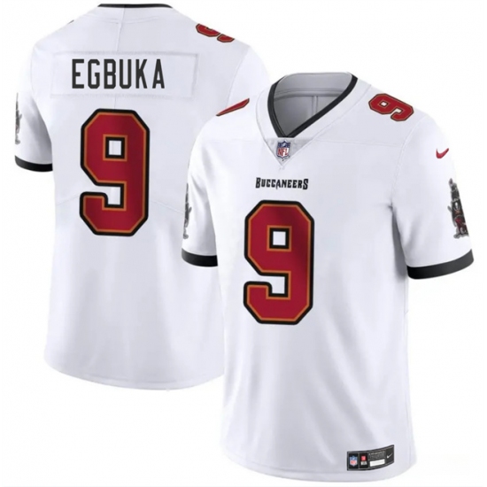 Men's Tampa Bay Buccaneers #9 Emeka Egbuka White 2025 Draft Vapor Untouchable Limited Football Stitched Jersey - Ujersey