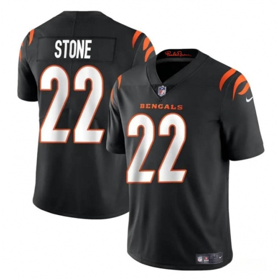 Men's Cincinnati Bengals #22 Geno Stone BLack Vapor Untouchable Limited Football Stitched Jersey - Ujersey