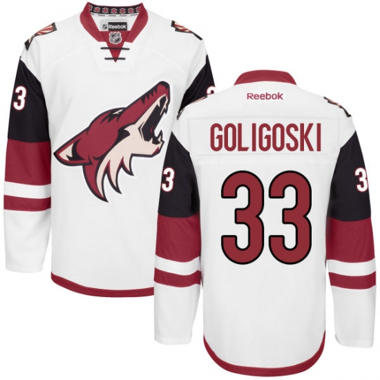Youth Reebok Arizona Coyotes #33 Alex Goligoski Authentic White Away NHL Jersey - Ujersey