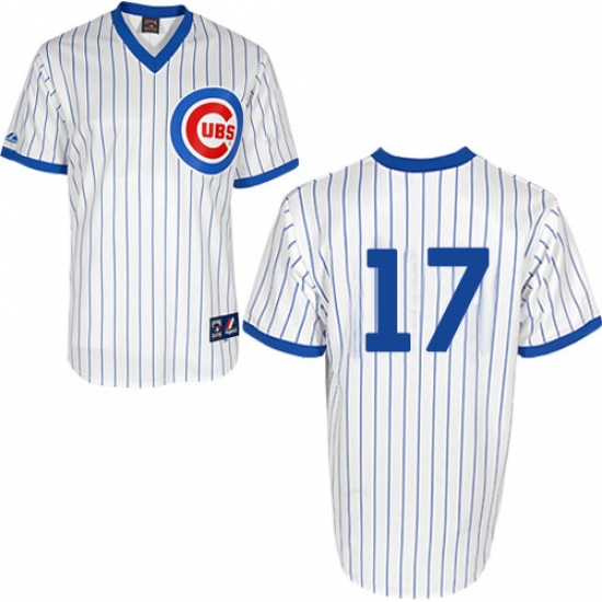 Men's Majestic Chicago Cubs #17 Kris Bryant Replica White 1988 Turn Back The Clock Cool Base MLB Jersey - Ujersey