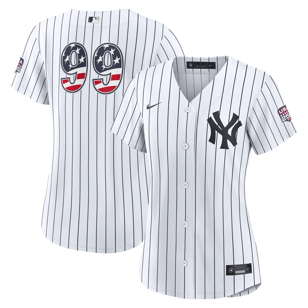 Women's New York Yankees Aaron Judge Nike White USA 250 Fourth of July Home Stadium Jersey - Ujersey