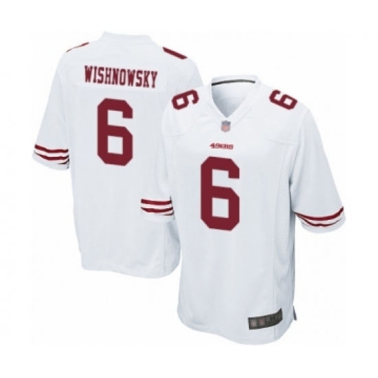 Men's San Francisco 49ers #6 Mitch Wishnowsky Game White Football Jersey - Ujersey