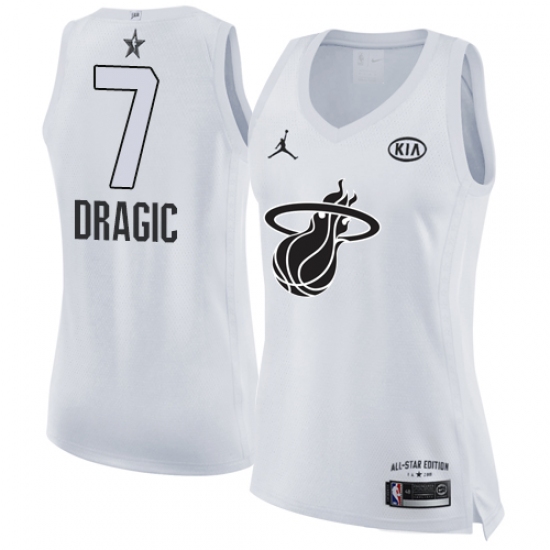 Women's Nike Miami Heat #7 Goran Dragic Swingman White 2018 All-Star Game NBA Jersey - Ujersey